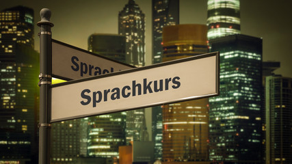 Schild 373 - Sprachkurs