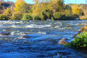 Small rapids on the river