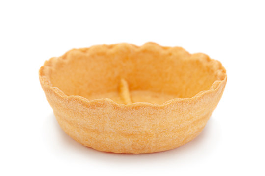 Empty baked tartlet