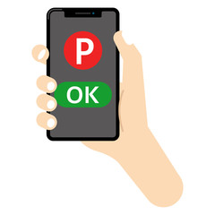 キャッシュレス決済：スマホ キャッシュレス 決済 Pマーク P ポイント cashless payment OK