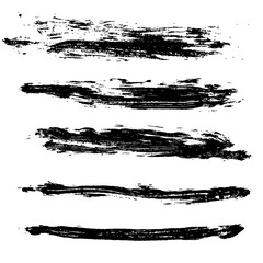 Ink vector brush strokes background. Vector illustration. Grunge texture.