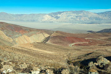 Highway 190 near Panamint in Death Valley National Park, California, USA