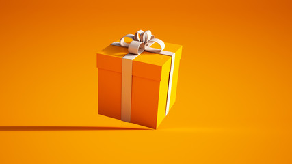 orange and white giftbox
