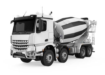 Concrete Mixer Truck Isolated