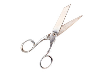 Vintage scissors, isolated on a white background with a clipping path