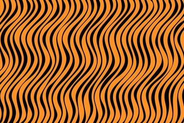 Black and orange abstract wavy background. EPS 8