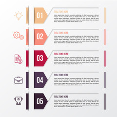 Modern color infographic template