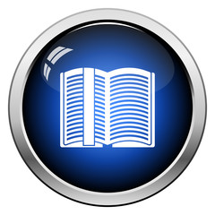 Open Book With Bookmark Icon
