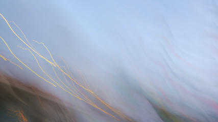 Colorful images caused by long exposure techniques