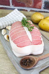 rôti de veau cru