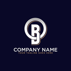 Fototapeta premium OB initial name logo , trending vector, this logo can used sport, real estate, construction etc