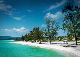 paradise beach in koh rong island near sihanoukville cambodia coast - 267517326