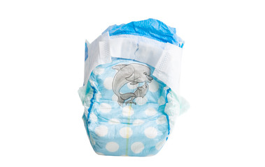 baby diapers isolated