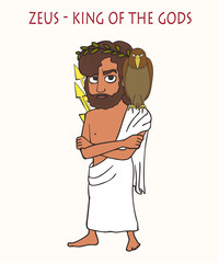 Zeus King of the Gods cartoon