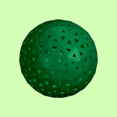 Abstract sphere wireframe. Vector illustration.