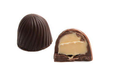 chocolate candy isolated
