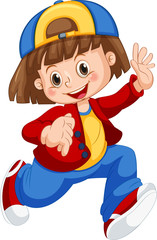 A cute girl character