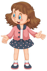 A cute girl character