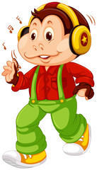 A monkey cartoon character