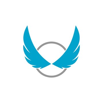 Wing business logo abstract icon