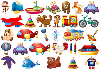 Fototapeta premium Set of children toys