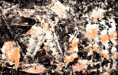 texture with abstract spots painted with white and light brown colors