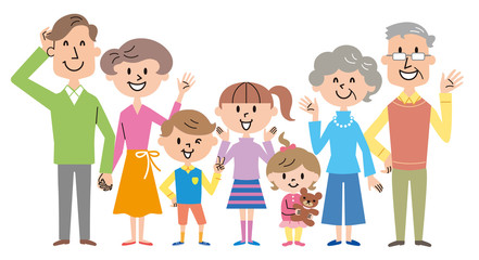 ファミリー　三世代