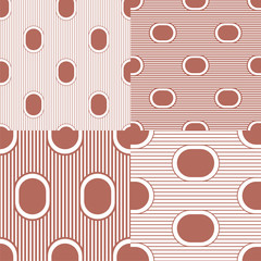 Set. Abstract stripes. Vector illustration patterns.