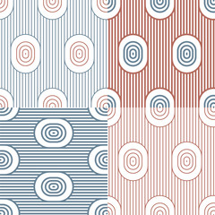 Set. Abstract stripes. Vector illustration patterns.