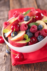 bowl of mixed berry fruit, summer fruit