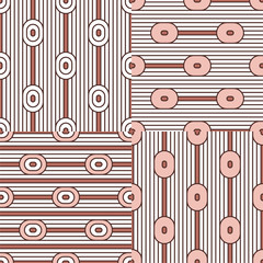 Set. Abstract stripes. Vector illustration patterns.