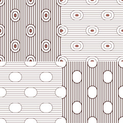 Set. Abstract stripes. Vector illustration patterns.