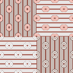 Set. Abstract stripes. Vector illustration patterns.