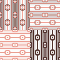 Set. Abstract stripes. Vector illustration patterns.