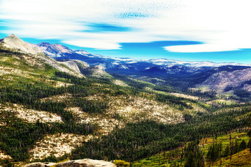 Fototapeta na wymiar Magnificent national American natural park - Yosemite.