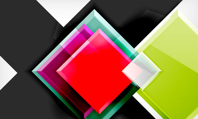 Colorful square and rectangle blocks background