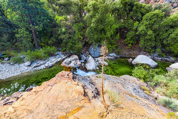 Magnificent national American natural park - Yosemite.