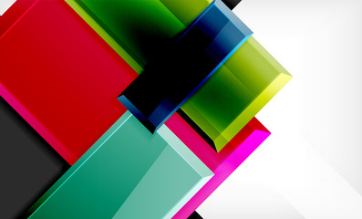 Color squares futuristic abstract background