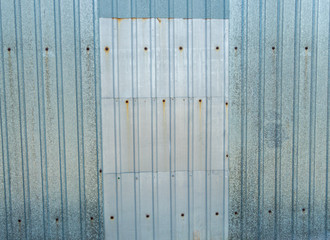 Background image metal fence with rust and dents