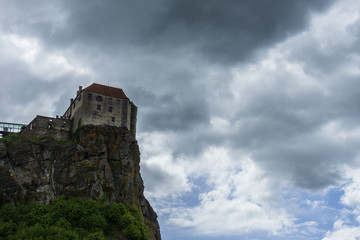 Fototapeta na wymiar Riegersburg Castle in the south of Styria sitting on its Rock formation