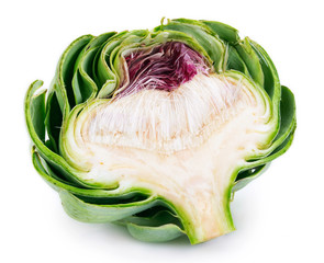 Obraz premium Fresh artichoke on white background