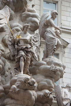 baroque memorial (Pestsa&uuml;le) at graben in Vienna (Austria)