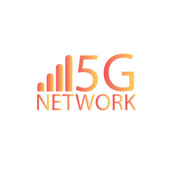5G Design Logo Concept. Network Logo - Vector - Vector