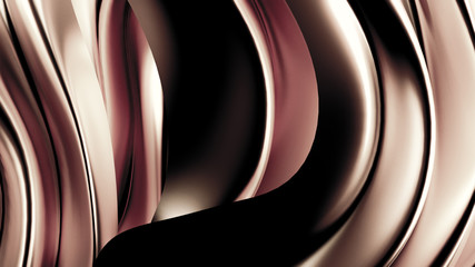 Luxurious silver background with satin drapery. 3d illustration, 3d rendering.
