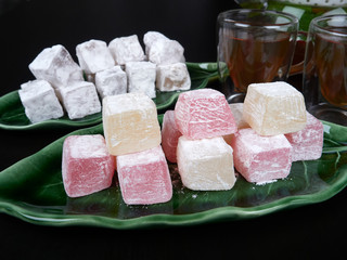 Turkish delight with fruit aroma