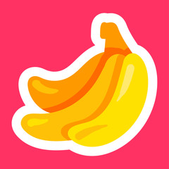 Banana flat vector illustration