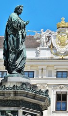 Obraz premium Denkmal Kaiser Franz I., Hofburg, Wien
