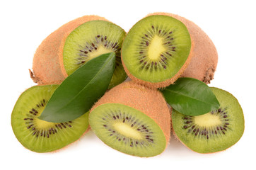 Fototapeta premium Kiwi fruit on a white background