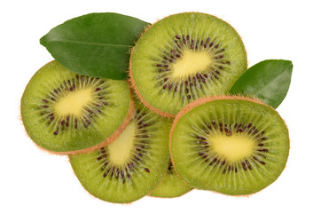 Fototapeta premium Kiwi fruit on a white background