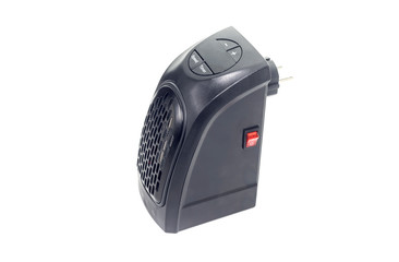 Obraz premium The small wall-outlet heater close-up